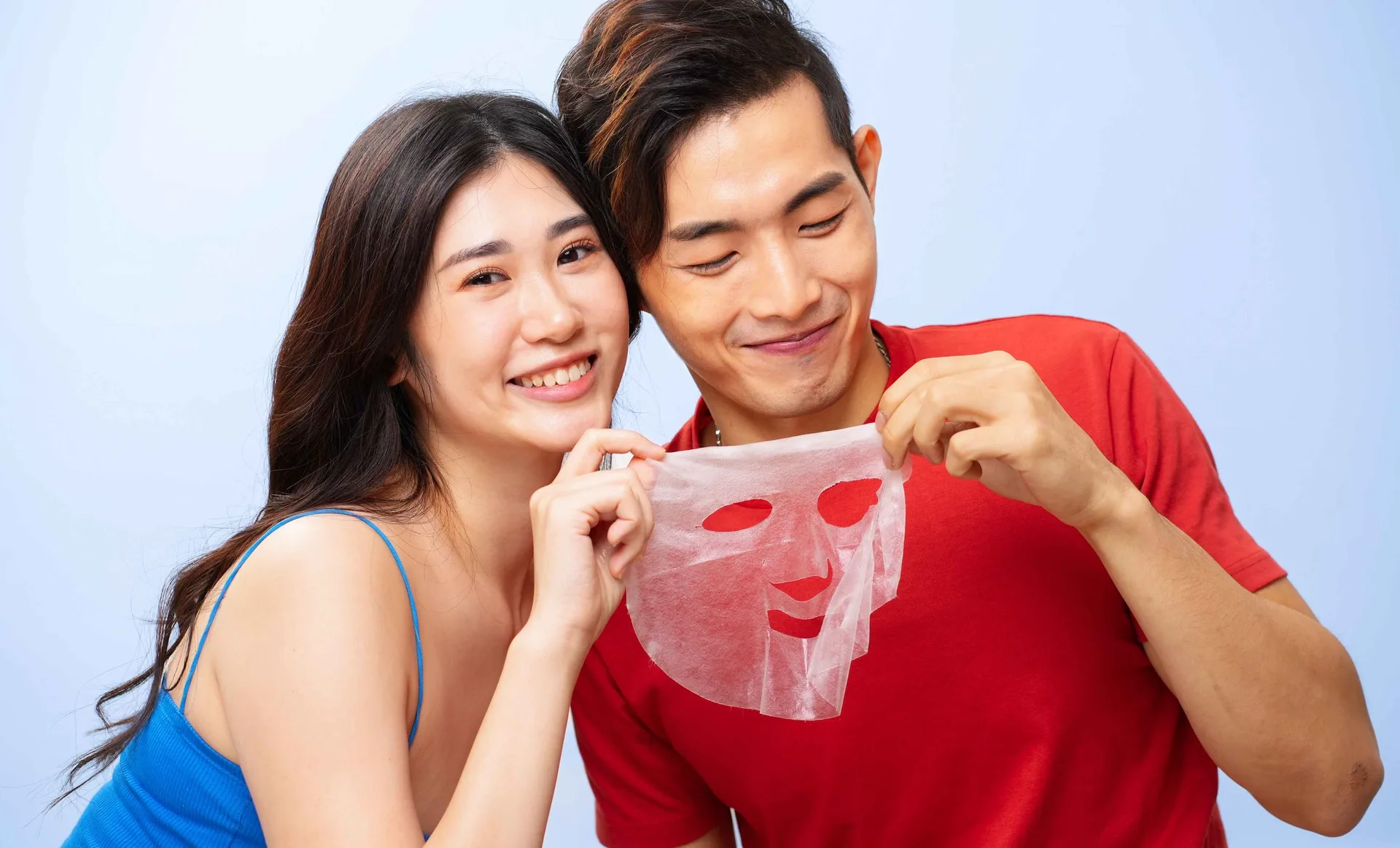 A shared moment of self-care with Clean Slate masks
